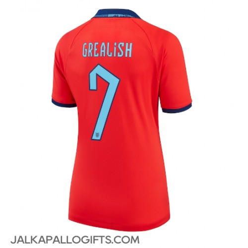Englanti Jack Grealish #7 Vieraspaita Naiset MM-kisat 2022 Lyhythihainen